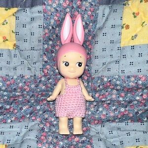 Sonny Angle clothes crochet pink overalls